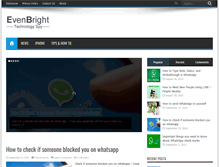 Tablet Screenshot of evenbright.com